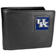Kentucky Wildcats Leather Bi-fold Wallet Packaged in Gift Box